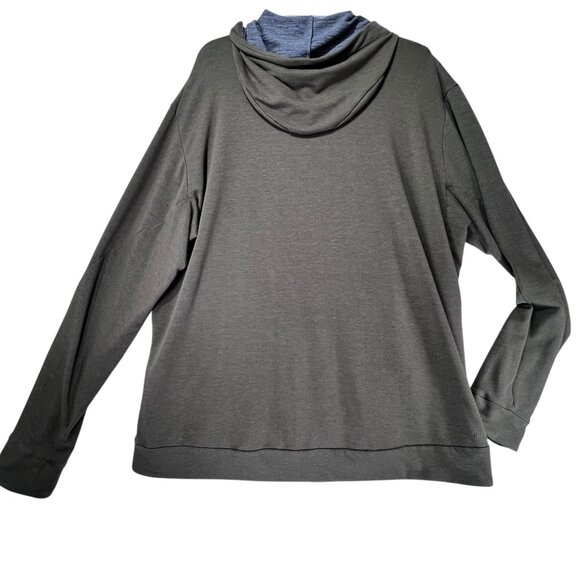 Nike Mens Dri-Fit Full Zip Hoodie Jacket Olive Green Lightweight Pockets XL - Picture 3 of 15